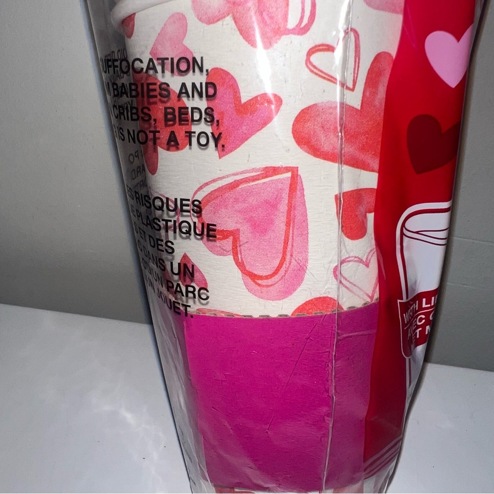 Valentine Pink Heart Paper Coffee Cups